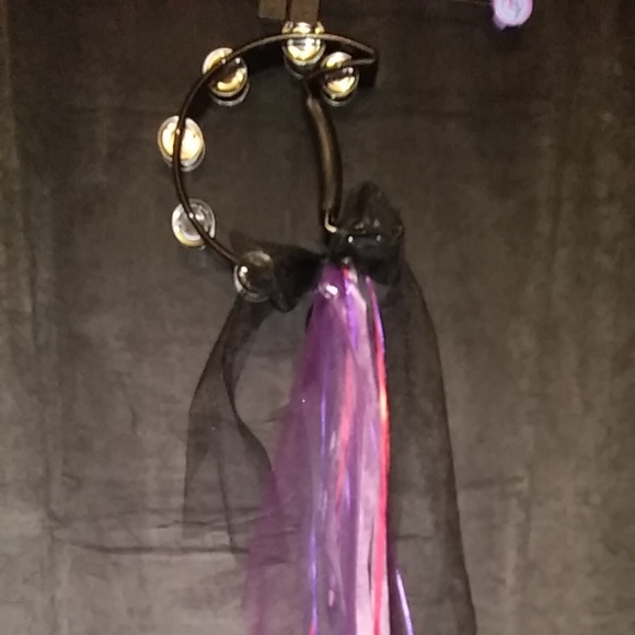 Gypsy Custom Moon Tambourine Ribbons/Beads - Picture 3 of 8